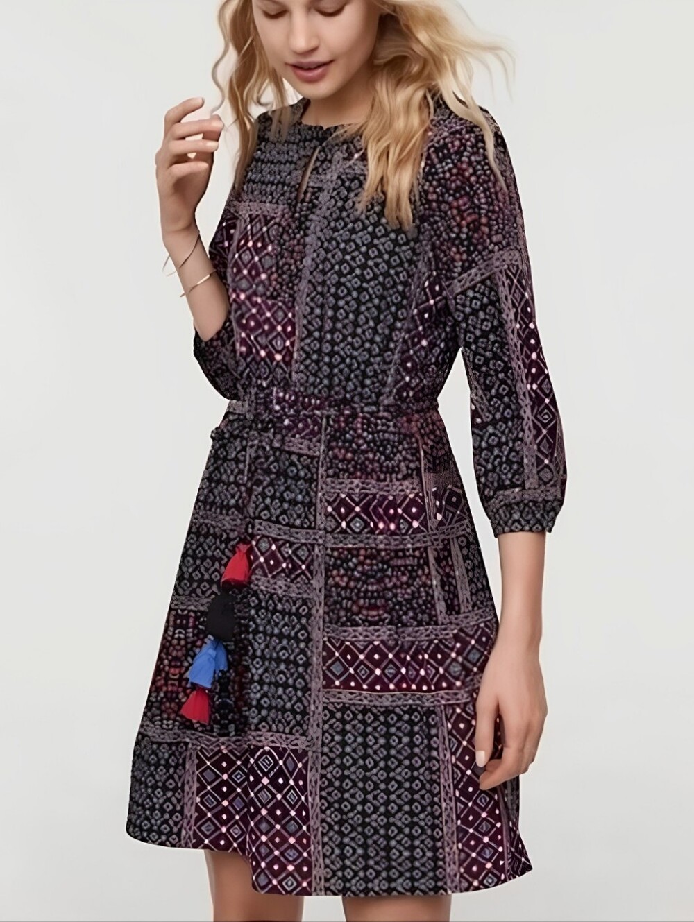 NWOT LOFT Boho Dress - Large - Picture 3 of 13
